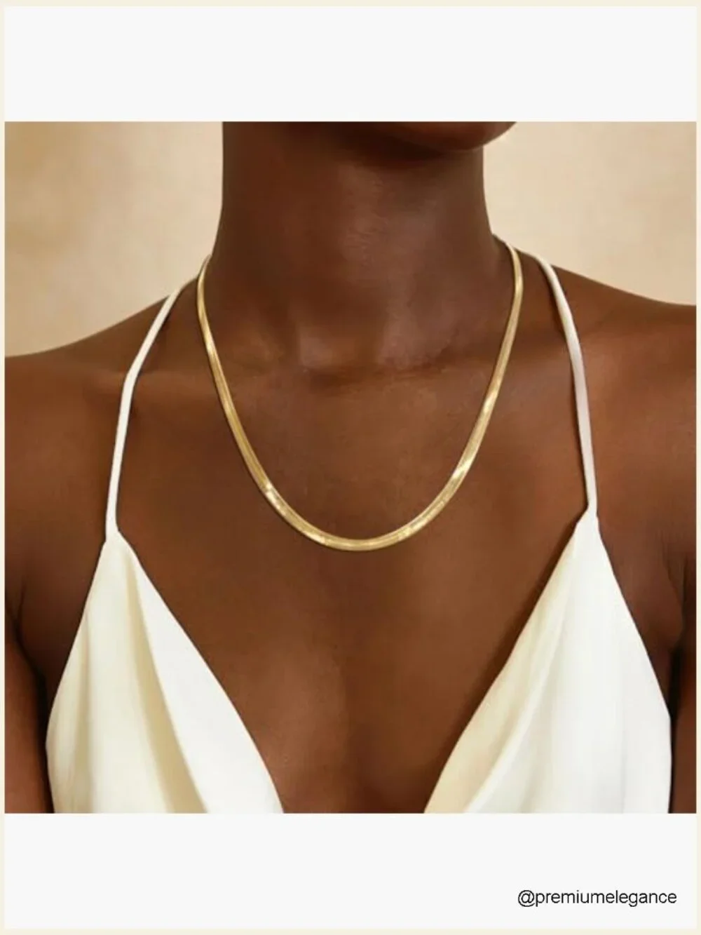18K Gold Snake Chain Necklace Dainty Jewelry Gift for Women